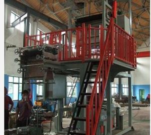 China 70-80 unidad que sopla rotatoria de alto rendimiento de la máquina de la película de encogimiento del PVC del Kg/H que sopla proveedor